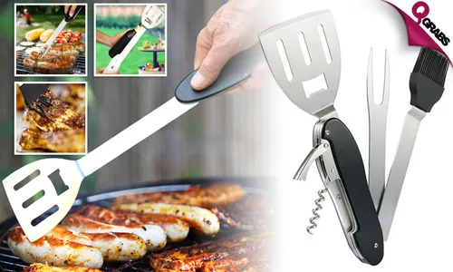 5-in-1 BBQ Grilling Tools!